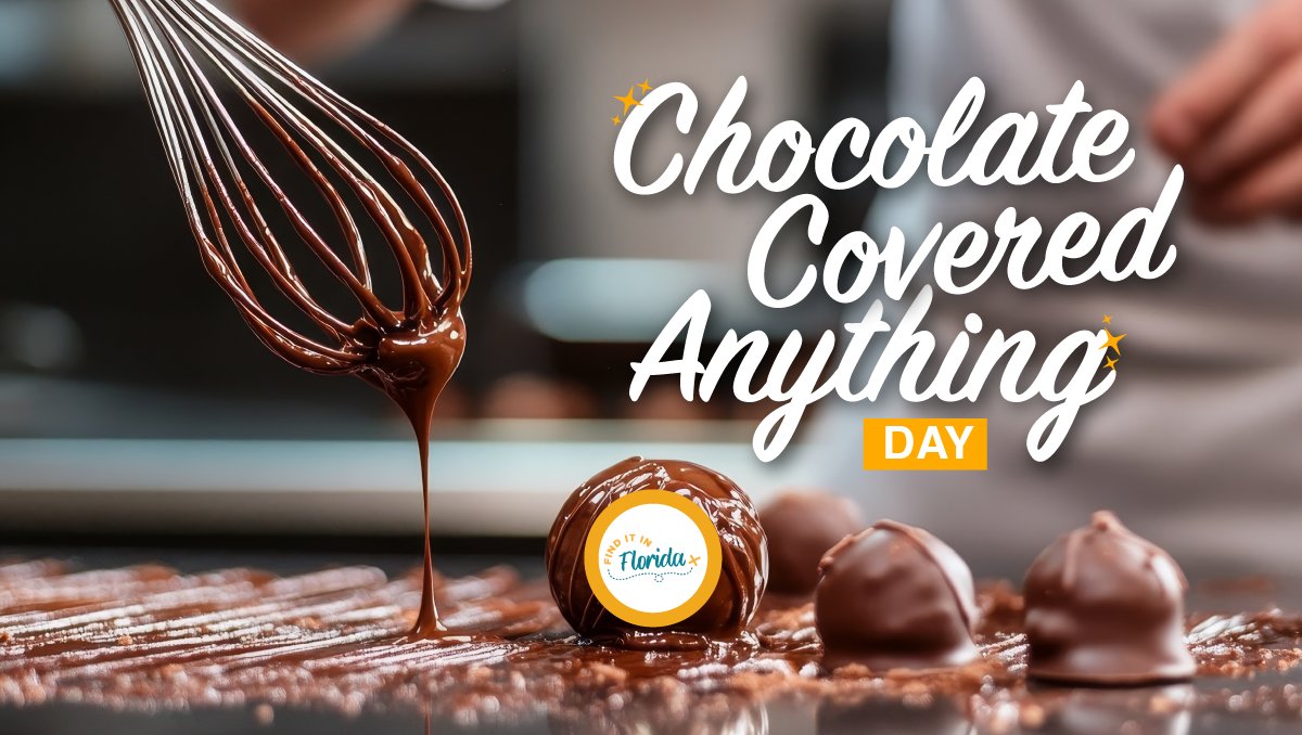FloridaRetail's tweet photo. Need an excuse to show that special someone you love them? Take advantage of #NationalChocolateCoveredAnythingDay! 

From chocolate-covered strawberries to chocolate-covered popcorn, your local Florida retailers have you covered - pun intended! #FindItInFlorida https://t.co/7LzS8Txf7p