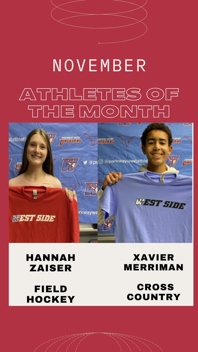 Congratulations to our November Athlete's of the month. 
Hannah Zaiser and Xavier Merriman