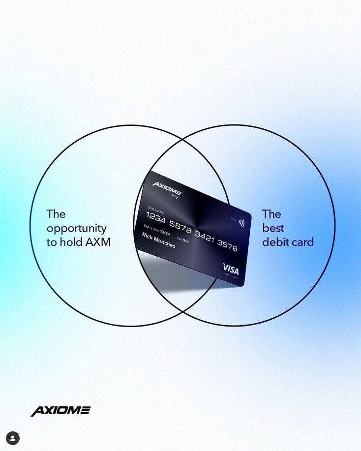 axiome_pro's tweet photo. 🚀 The Future of Finance Has Arrived! 💳✨
Hold AXM 🔗 + Access the best debit card 🏆 = Total game-changer! 🔥
Why settle for less when you can have it all? 🌟
#crypto #axiome #axmtoken #nexdex #axm 💼💡
🔗 Get yours now! 💥 https://t.co/f2wpSL7orX