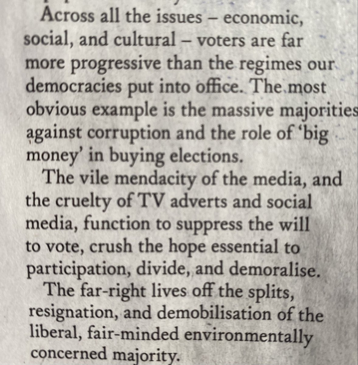 Tony Newnham (@newnhamtony) on Twitter photo From a piece in December <a href="/BylineTimes/">Byline Times</a> <a href="/AnthonyBarnett/">Anthony Barnett</a>
Could easily apply to the #Scottishindependence movement & Unionist Establishment… From a piece in December <a href="/BylineTimes/">Byline Times</a> <a href="/AnthonyBarnett/">Anthony Barnett</a>
Could easily apply to the #Scottishindependence movement & Unionist Establishment…