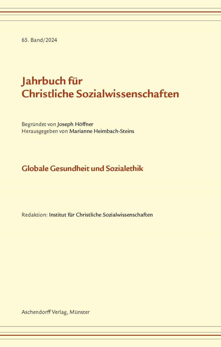 ICS_Muenster's tweet photo. 📢Neuer Band des #JCSW erschienen📢
Der 65. Band ist der Globalen Gesundheitsethik gewidmet, denn spätestens in der #COVID-19 Pandemie wurde deutlich, dass öffentliche Gesundheit nur global angemessen zu bearbeiten ist.
Alle Infos zu Kauf &amp; Download hier: https://t.co/2qRcGDsifs https://t.co/zRymTA4RAZ