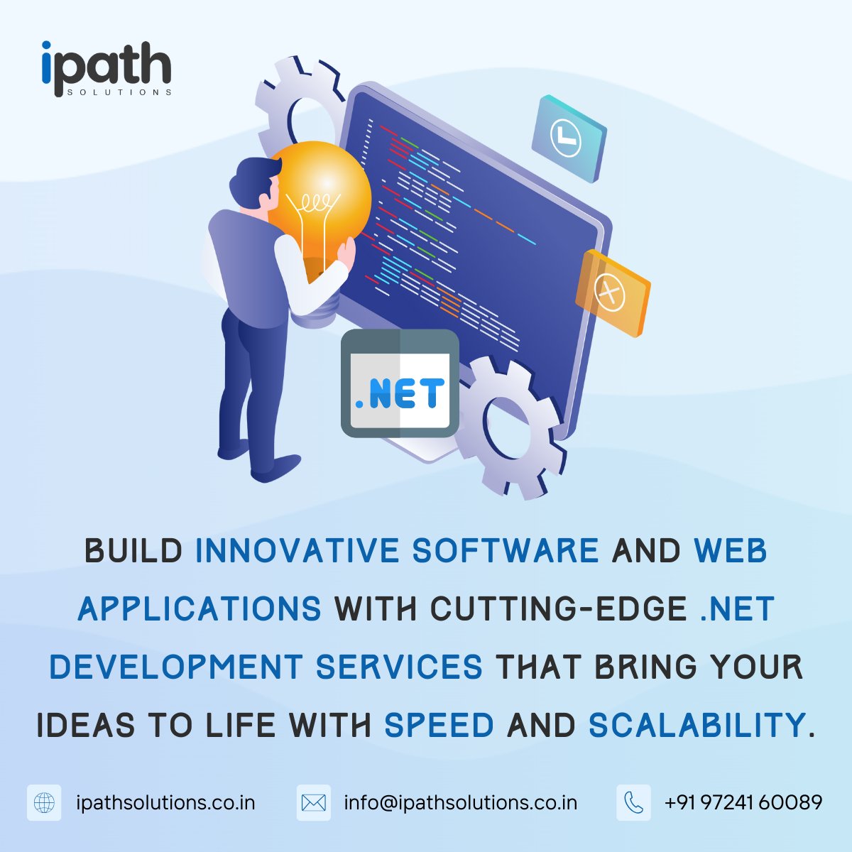 ipath_infotech's tweet photo. ipath Solutions is here to supercharge your apps with our robust .NET services! 

Get in touch with us: https://t.co/xMEtr8ijP2

#hireus #dotnet #hiredotnetdeveloper #hireappdeveloper #dotnetdevelopment #crossplatform #appdevelopment #ipathsolutions https://t.co/niAhZDqnrk