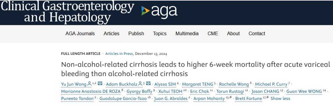 Yujun_Wong (@yujun__wong) on Twitter photo Whether cirrhosis etiology influences mortality in Acute variceal bleeding remained unclear
👉10.1016/j.cgh.2024.10.022
Wonderful colab between 🇺🇸&🇸🇬AVB study group
<a href="/BrettEFortuneMD/">Brett E Fortune MD</a>
<a href="/JuanAbraldes/">Juan G Abraldes</a>
<a href="/ggarciatsao/">Guadalupe GarciaTsao</a>
<a href="/AdamBuckholz/">Adam Buckholz</a>
#livertwitter Whether cirrhosis etiology influences mortality in Acute variceal bleeding remained unclear
👉10.1016/j.cgh.2024.10.022
Wonderful colab between 🇺🇸&🇸🇬AVB study group
<a href="/BrettEFortuneMD/">Brett E Fortune MD</a>
<a href="/JuanAbraldes/">Juan G Abraldes</a>
<a href="/ggarciatsao/">Guadalupe GarciaTsao</a>
<a href="/AdamBuckholz/">Adam Buckholz</a>
#livertwitter