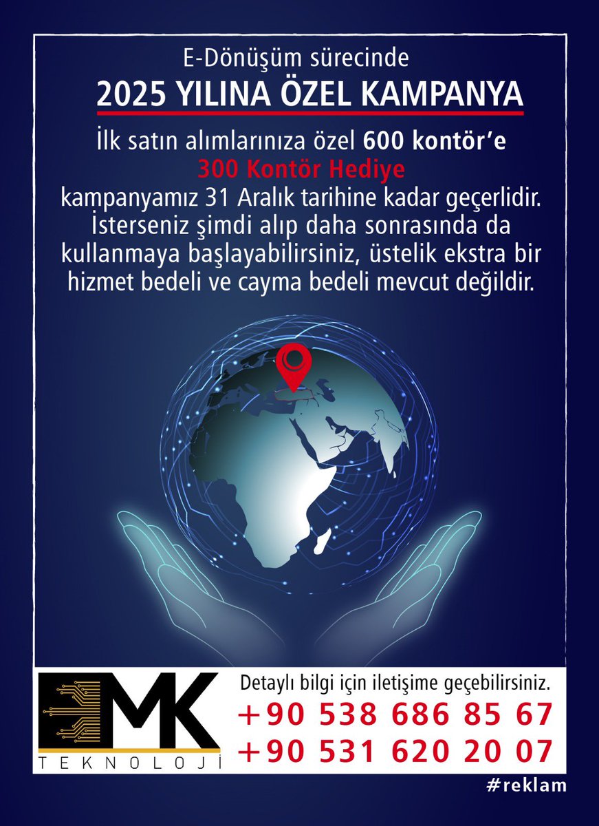 Uygun kontör paketleri ve kampanyalarımızdan bilgi almak için iletişime geçiniz..
#Reklam