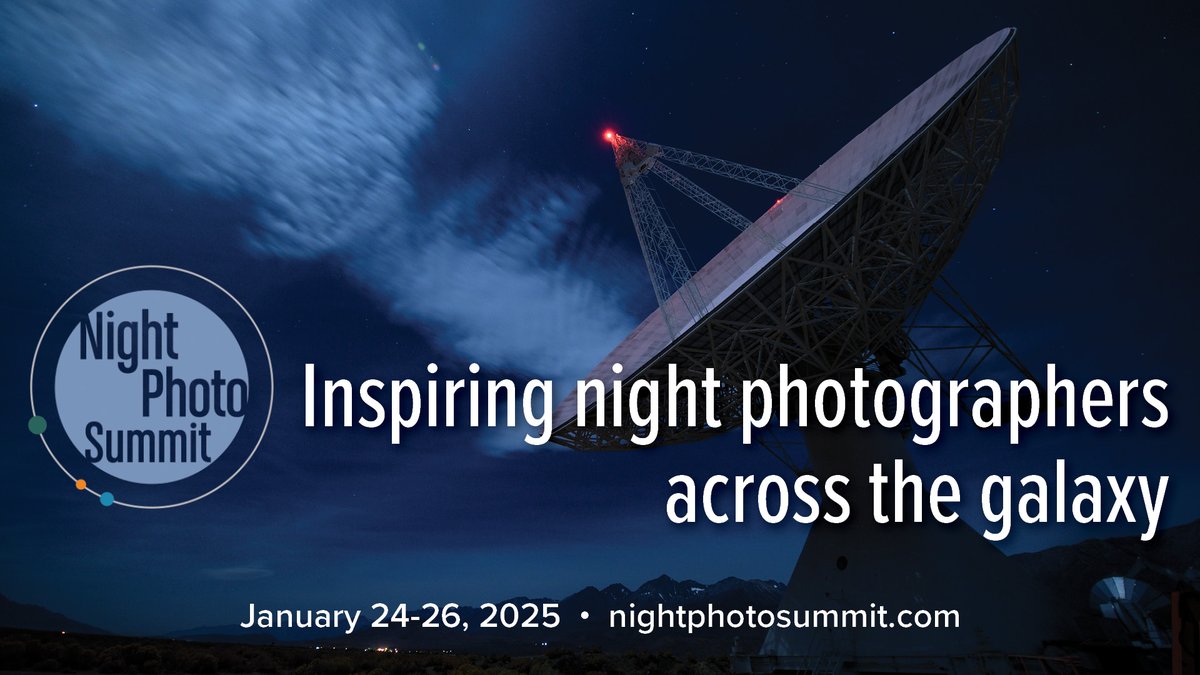 Just announced! Tickets for our sister conference just went on sale. The 2025 NIGHT PHOTO SUMMIT! Over 35 speakers, with over a dozen of them new to the conference. Over a three-day weekend, 45 hours of education, inspiration and fun. Register today! nightphotosummit.com