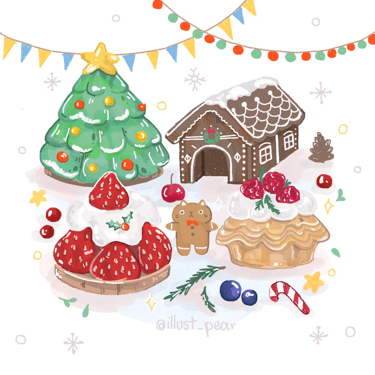 Illust_pear l fanart and foodillust tweet media