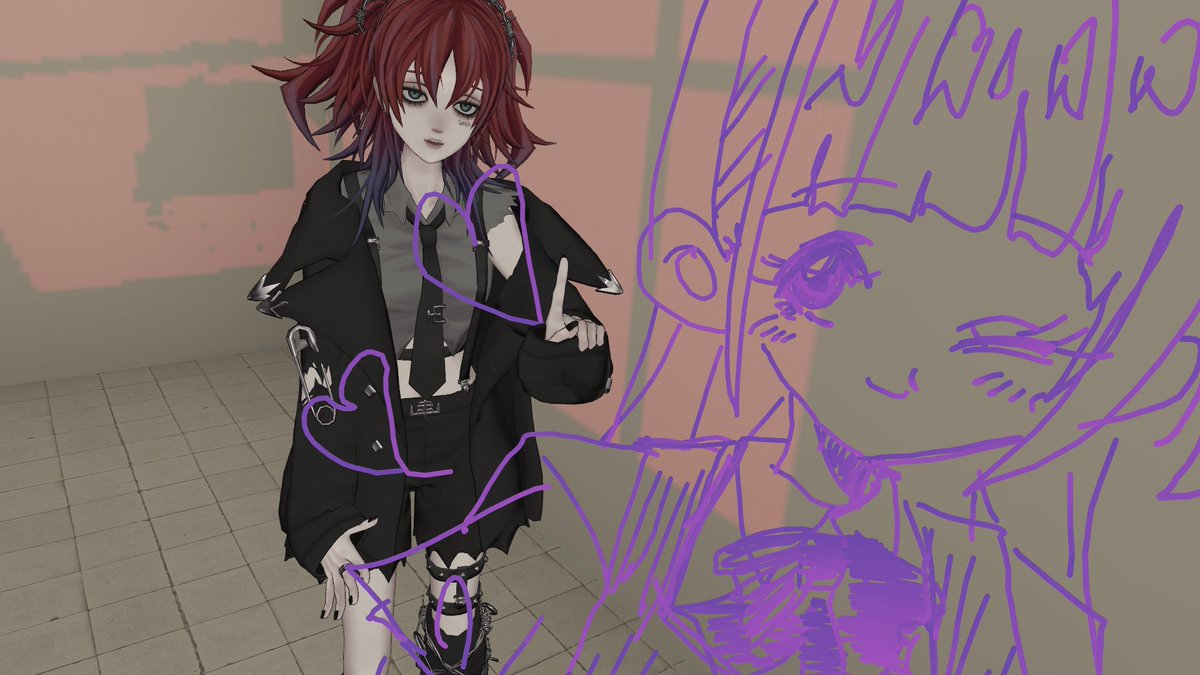 「VRChatで汚薬屋さんとお絵描きしてた 」|イサギ@春例か20bのイラスト