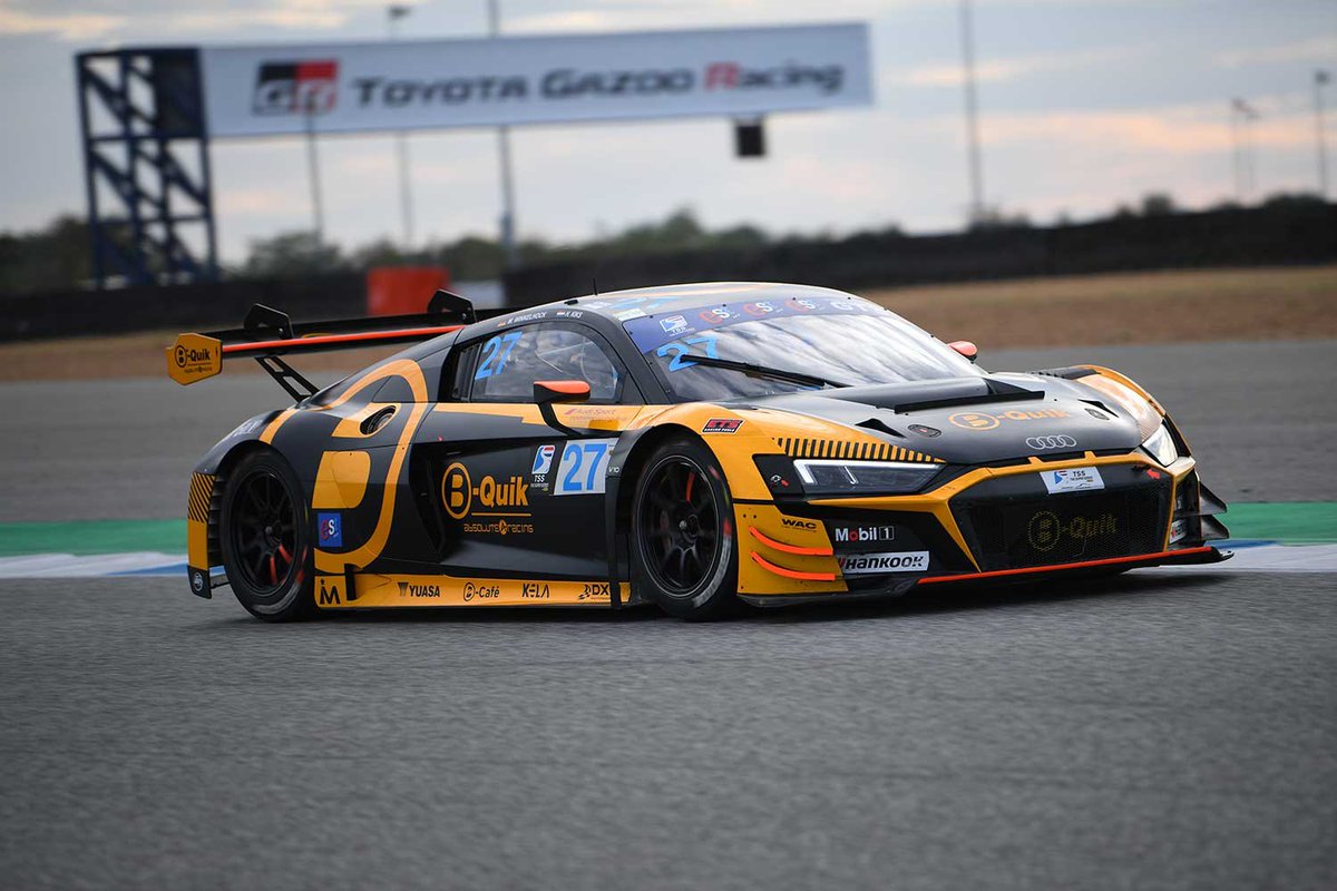 absolute_racing's tweet photo. #TSS #RACECAP B-QUIK ABSOLUTE RACING RETAINS SUPER CAR GT3 TEAMS CHAMPIONSHIP WITH SUPERB 1-2 IN SEASON CLOSER!
B-Quik Absolute Racing clinched the Super Car GT3 Teams’ Championship with a win in the final TSS round in Buriram🇹🇭
Read more: https://t.co/CBJz6MAHlz https://t.co/9qX81ivZ51