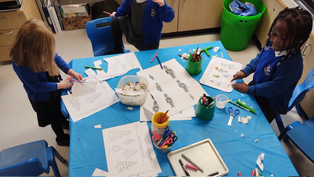 latimerprimary's tweet image. #EYFS are busy for Christmas! #LatimerEnglish Santa letter writing, #LatimerRE colouring of the Christmas story and decorating pictures, #LatimerPE fine motor decorating with buttons.