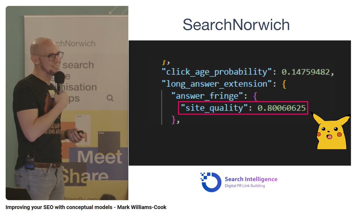 glenngabe's tweet photo. This is so good. I highly recommend watching @thetafferboy's presentation. Mark and his team found a Google endpoint and was paid $13K+ for reporting the vulnerability. But in true SEO fashion, they first received 2TB of data based on 90M queries, and identified 2,314 properties Google uses. That includes site quality scores (by subdomain like I have explained before), YMYL flags, consensus flags, click age probability, and more. Great stuff from Mark. https://t.co/2nxXGFGFEI