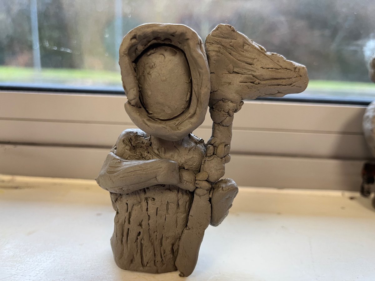Today we’ve been working on clay sculptures of the ghosts from A Christmas Carol. #TheOVWay #article28