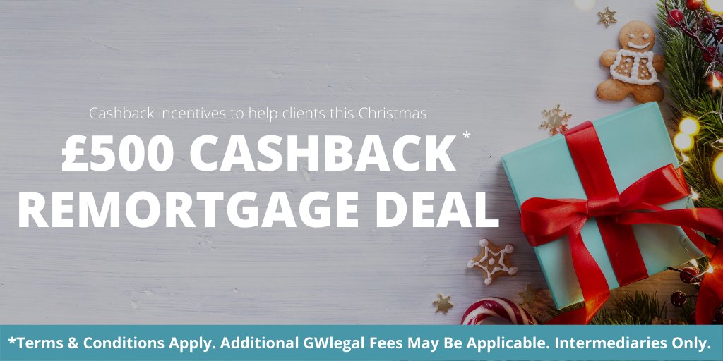 For a #remortgage service you and your #clients can rely on this #December, look no further than GWlegal and our £500 #cashback remortgage #deal! 🤑🏡

Get in touch for more information today 📝➡️ ow.ly/QpAe50UpK69

T&amp;Cs Apply

#BizHour #B2B #B2C #Offer #Property #Christmas