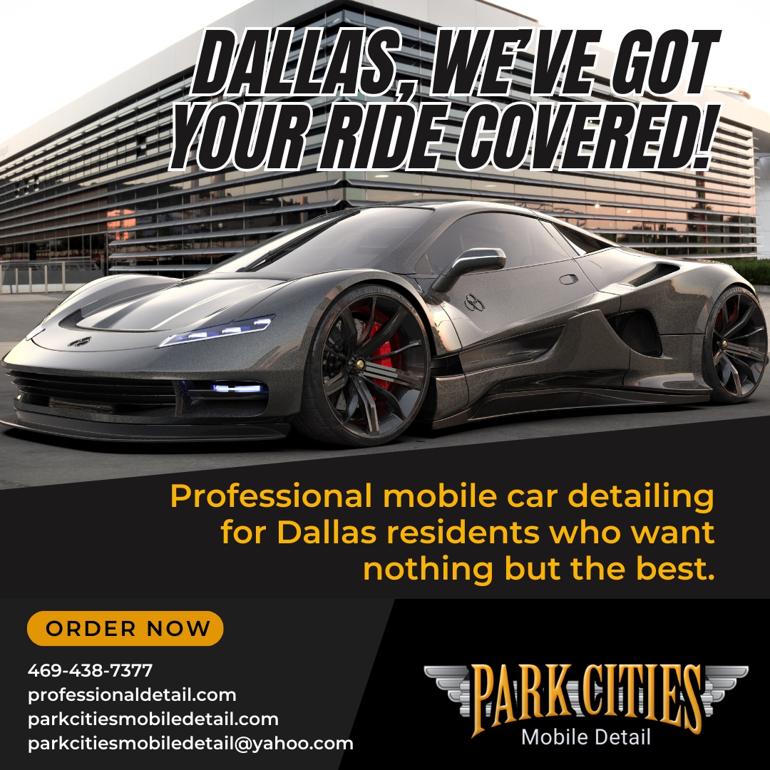 RoderickMosley's tweet image. Discover unparalleled detailing services tailored for Dallas car enthusiasts. 

From convenience to precision, we bring the best care right to your doorstep. Elevate your ride with professional detailing that speaks of excellence.