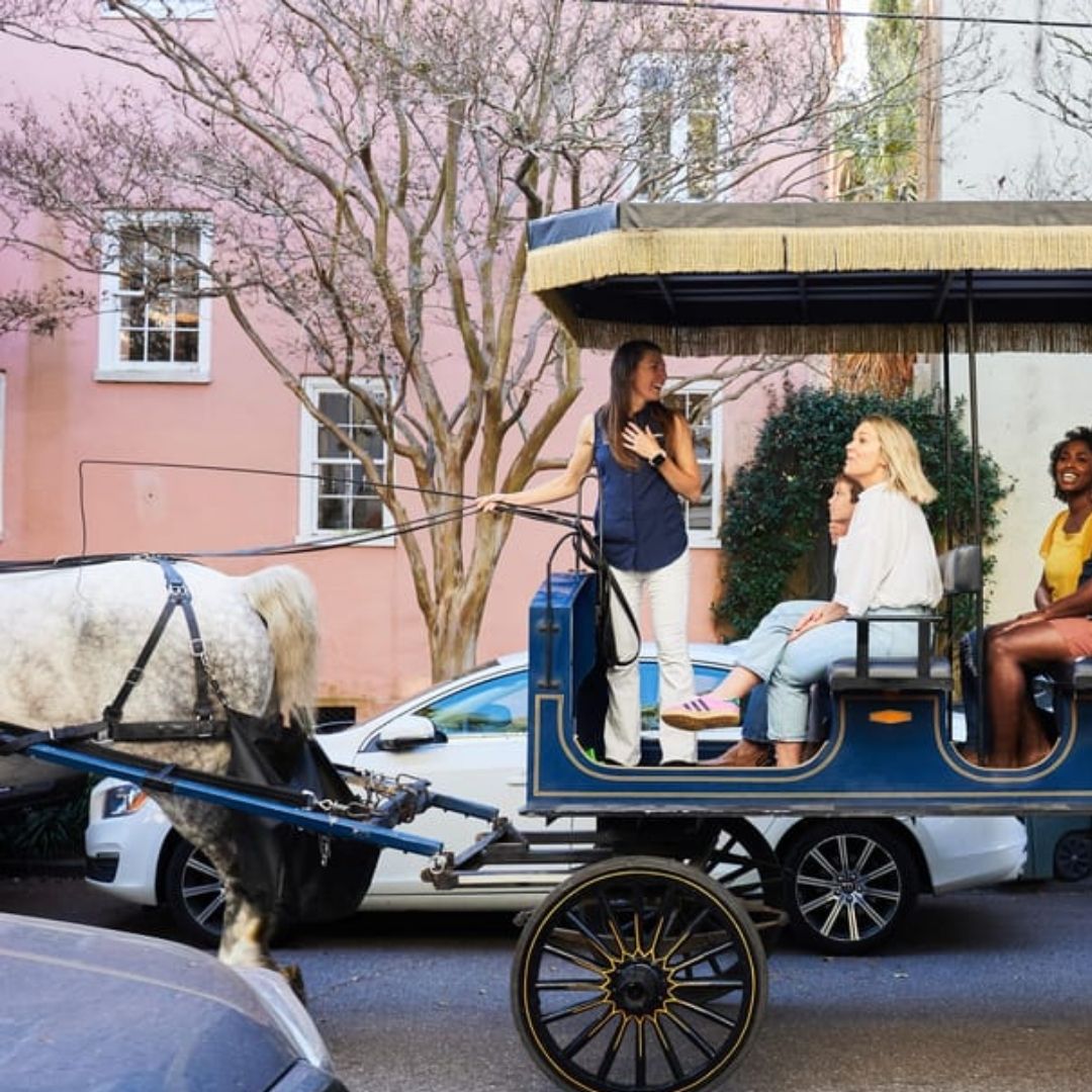 bettervacation_'s tweet image. Enjoy a leisurely horse-drawn carriage tour through Charleston while soaking in architectural marvels, well-preserved streets, and stunning gardens! 🧡

#CharlestonCharm #HistoricTour #SouthernBeauty #SouthCarolina #TheBetterVacation #travelwiththebettervacation