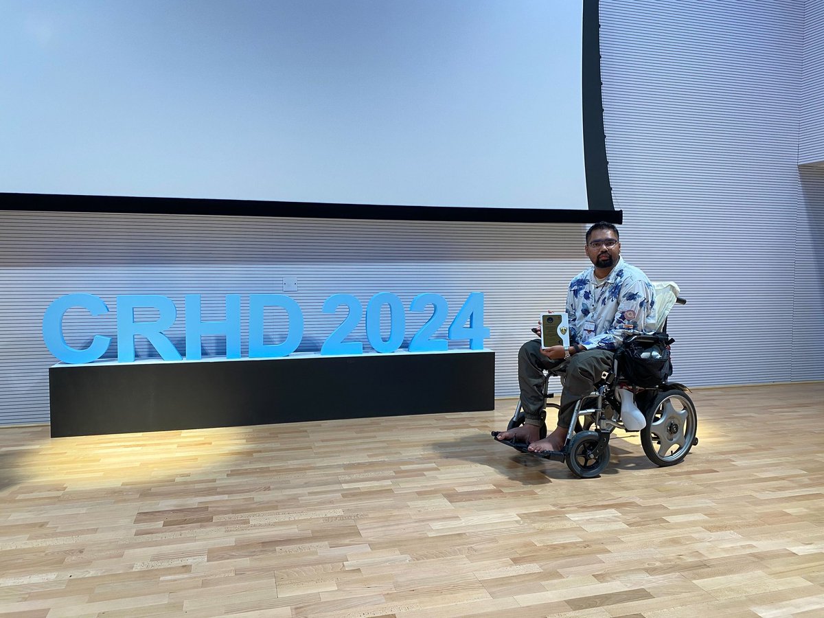 It's always a great feeling when the work of group members gets recognised and appreciated. Congratulations <a href="/shrey001/">Shriyansh</a> for getting the award for poster presentation at CRHD. Great conference, so much to learn. Looking forward to some fruitful collaborations.