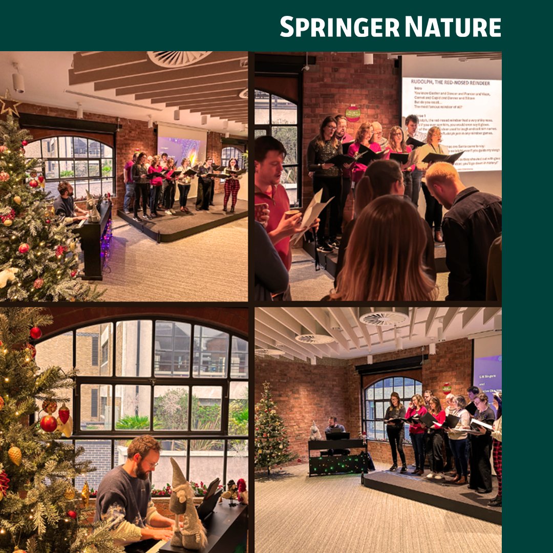 SpringerNature's tweet photo. 🎄 With the year coming to an end and the holidays just around the corner, many of our colleagues are getting into the holiday spirit. Holiday decorations have begun popping up in many of our offices, bringing warmth and reflecting the joy of the season.🎄

#LifeAtSpringerNature https://t.co/zhR45lVh06