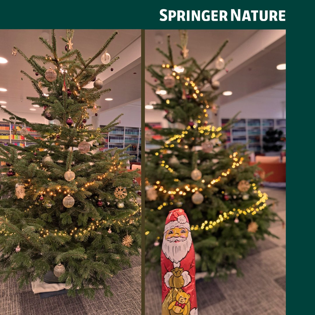 SpringerNature's tweet photo. 🎄 With the year coming to an end and the holidays just around the corner, many of our colleagues are getting into the holiday spirit. Holiday decorations have begun popping up in many of our offices, bringing warmth and reflecting the joy of the season.🎄

#LifeAtSpringerNature https://t.co/zhR45lVh06
