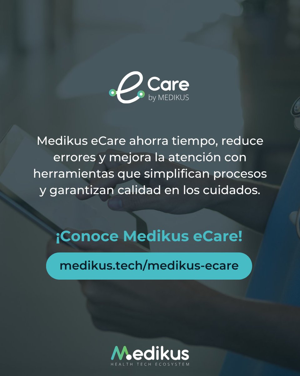 medikustech's tweet photo. 🩺 Simplifica la gestión sanitaria con Medikus eCare. Registro, automatización y facturación en una sola plataforma. 

Descubre más: https://t.co/qaSe0ZYUSS

#HealthTech #InnovaciónSanitaria #Medikus #MedikuseCare #GestióndeSalud #AutomatizaciónSanitária #TransformaciónDigital https://t.co/CQ7S12P55A