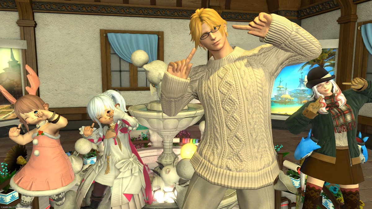 tanon_FF14's tweet photo. FCハウス家具撤去前撮影 https://t.co/ewexZVofW0