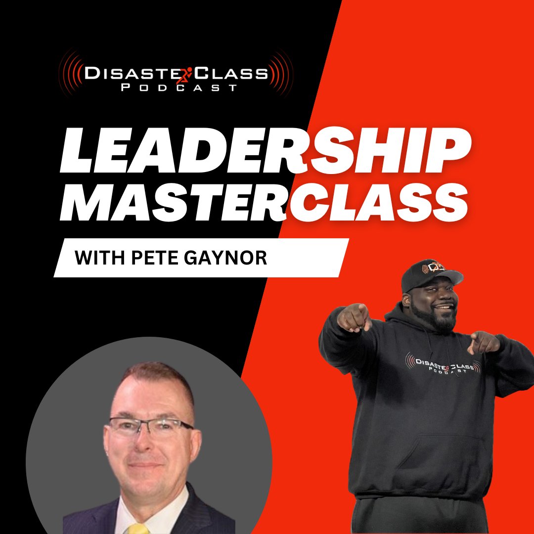disaster_class's tweet photo. New Episode Alert! Leadership can make or break an emergency response—and impact everyday life. In this must-listen episode of DisasterClass, we sit down with Pete Gaynor, former FEMA Administrator and Marine Corps veteran, to uncover the secrets of effective leadership. https://t.co/7Wdzh8jXzg