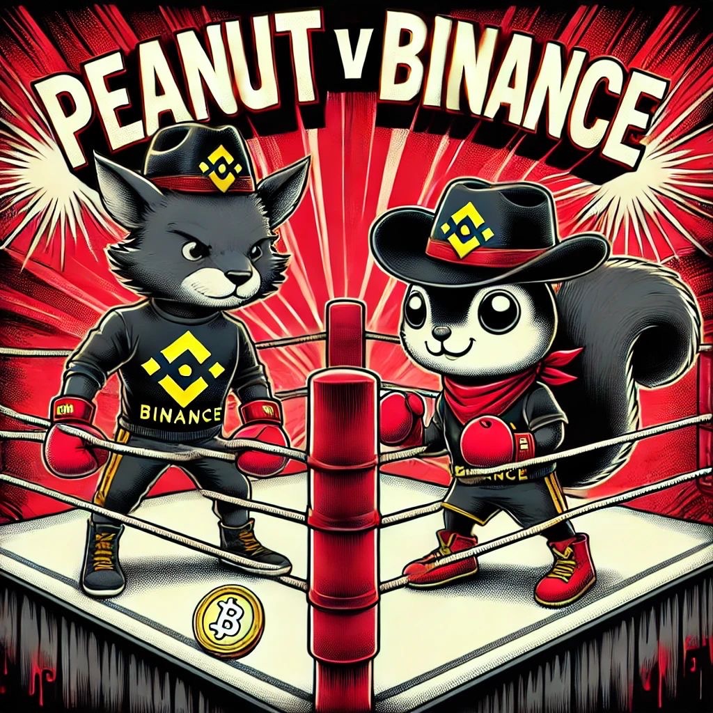 LEGAL ISSUES IN THE MEMECOIN MARKET Binance is facing allegations of  intellectual property theft from Mark Longo—the owner of Peanut the  Squirrel—over the use of his brand and mascot in promoting the