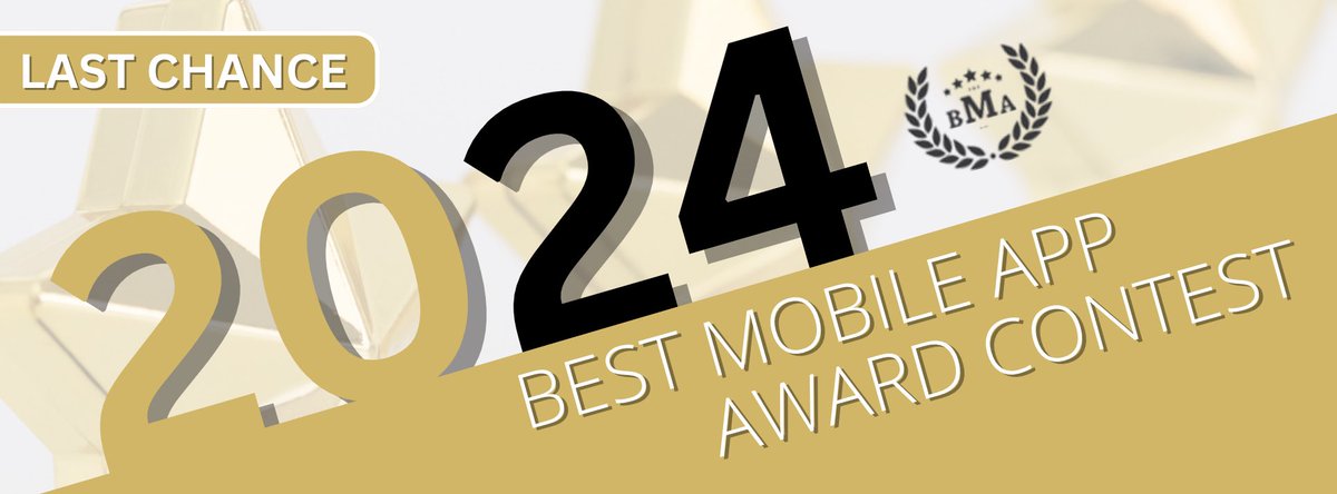 BestAppAwards's tweet image. 🚨 Time is running out! Seize the final chance to join our BIGGEST contest of the year and spotlight your app on a global stage. 📱✨ Submit today for a chance to win the prestigious 2024 Best Mobile App Award. 🏆 Enter now: bestmobileappawards.com 🚀 #appcontest #appawards