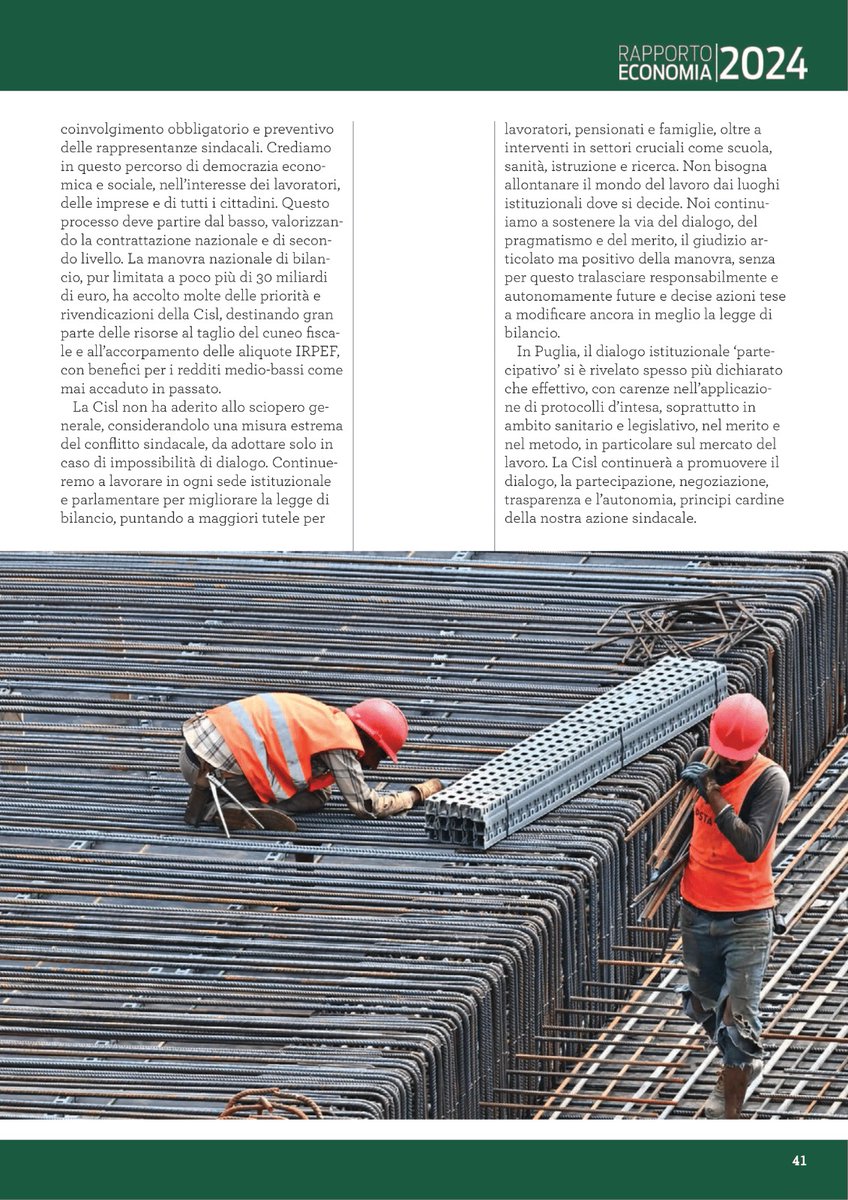 CislPuglia's tweet photo. Rapporto Economia 2024 #LAdriatico - #LoJonio, @CastellucciAnto: ripartire dalla qualità del #lavoro 
Leggi l'articolo completo ⤵️ https://t.co/nYUg0lxF5Z