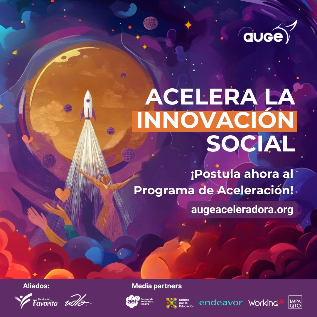 ¿Tu fundación tiene un producto o servicio que puede cambiar
vidas? Con <a href="/augeaceleradora/">auge aceleradora</a> puedes hacerlo realidad.

Transforma tu visión en realidad. Acelera tu fundación en 10
semanas a través de capacitaciones, mentorías y
acompañamiento personalizado. 🚀