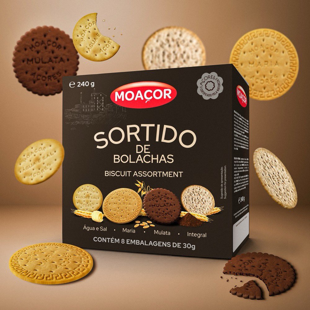 packaging design // novo sortido de bolachas Moaçor