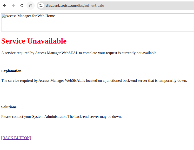 79bits's tweet photo. @Truist How about your fix your login! https://t.co/oap1sJW37W