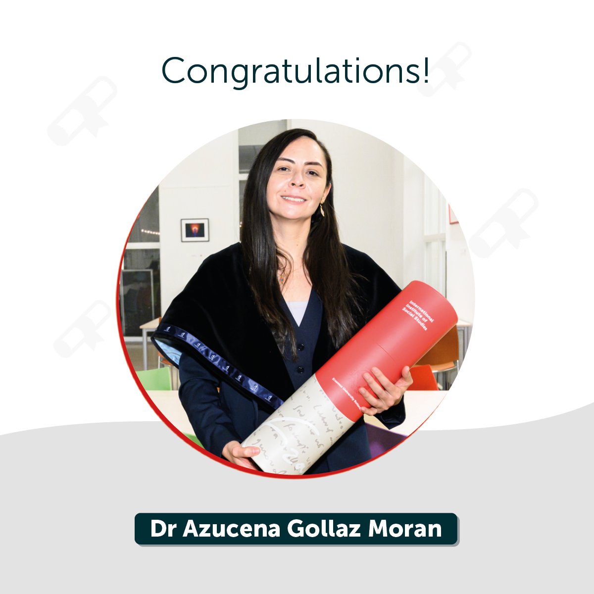 🎉 Congrats to Dr Azucena Gollaz Moran!

Her PhD reveals how gender and power structures shape women’s mobility, pushing for socially just urban planning. 🚇

🔗 Read more: edu.nl/uj9j9

#ISSPhDAlumni #FeministGeography