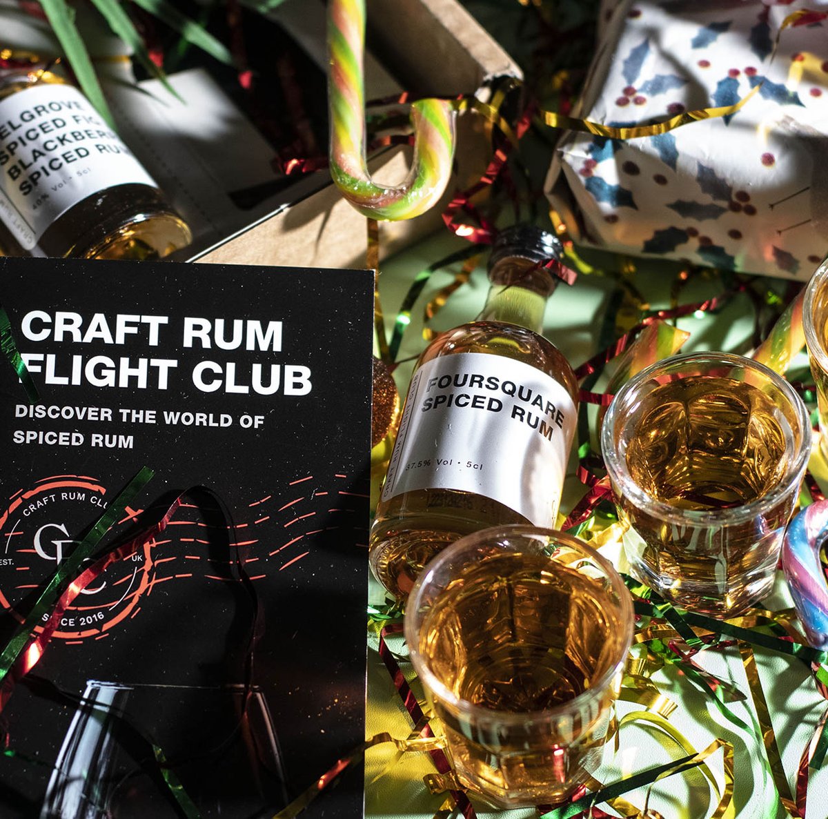 THE CLOCK IS TICKING ⏰ FIND YOUR PERFECT STOCKING FILLERS! Enjoy our limited edition #CraftRumFlightBoxes perfect little rummy sippers🍸🥃🍹 Indulge in our special limited edition Flight Box with 5 miniatures &amp; taste a selection of rums before commiting to a full size bottle.