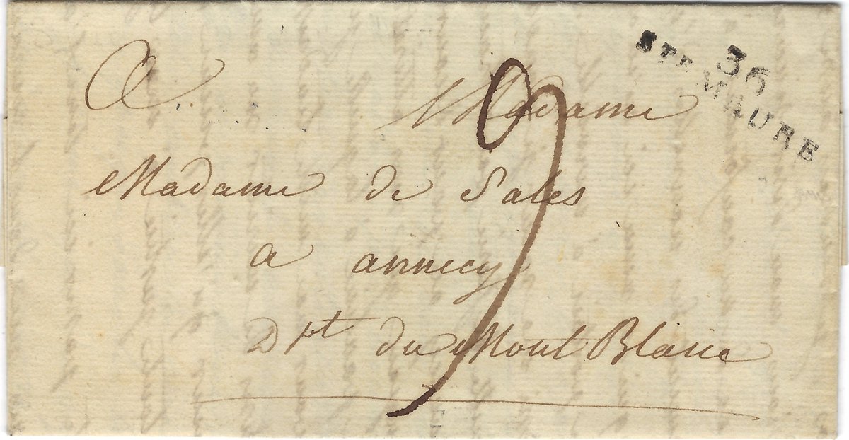 AnnecyWebmaster's tweet image. nouvelle pièce du mois : 1809 – 1831 Une correspondance du château de Montgoger en Touraine au château de Thorens-Sales en Savoie philatelie-annecy.fr/1809-1831-une-… #philatelie #marcophilie #histoirepostale #timbres #Annecy #HauteSavoie #ThorensSales #SteMauredeTouraine #Touraine