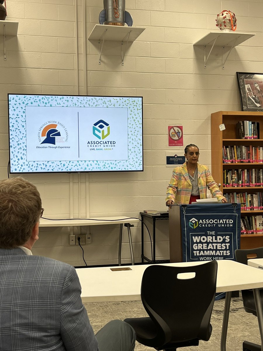 Congratulations, North Springs Work-Based Learning and Associated Credit Union on this barrier-breaking partnership! <a href="/FCSCTAE/">Fulton County Schools CTAE</a> <a href="/GeorgiaWBL1/">GAWBL</a> #WBL <a href="/AssociatedCU/">Associated CU</a> <a href="/NorthSpringsHS/">North Springs High School Official Account</a> <a href="/NorthSpringsWBL/">NorthSpringsWBL</a>
