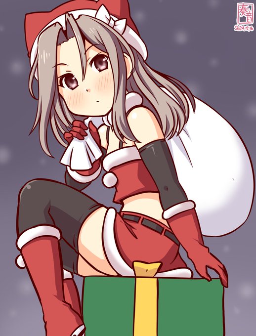 「いよいよ、プレゼント配り。
 瑞鳳も行ってきます!」

#艦これ版真剣お絵描き60分一本勝負_20241216
#瑞鳳 