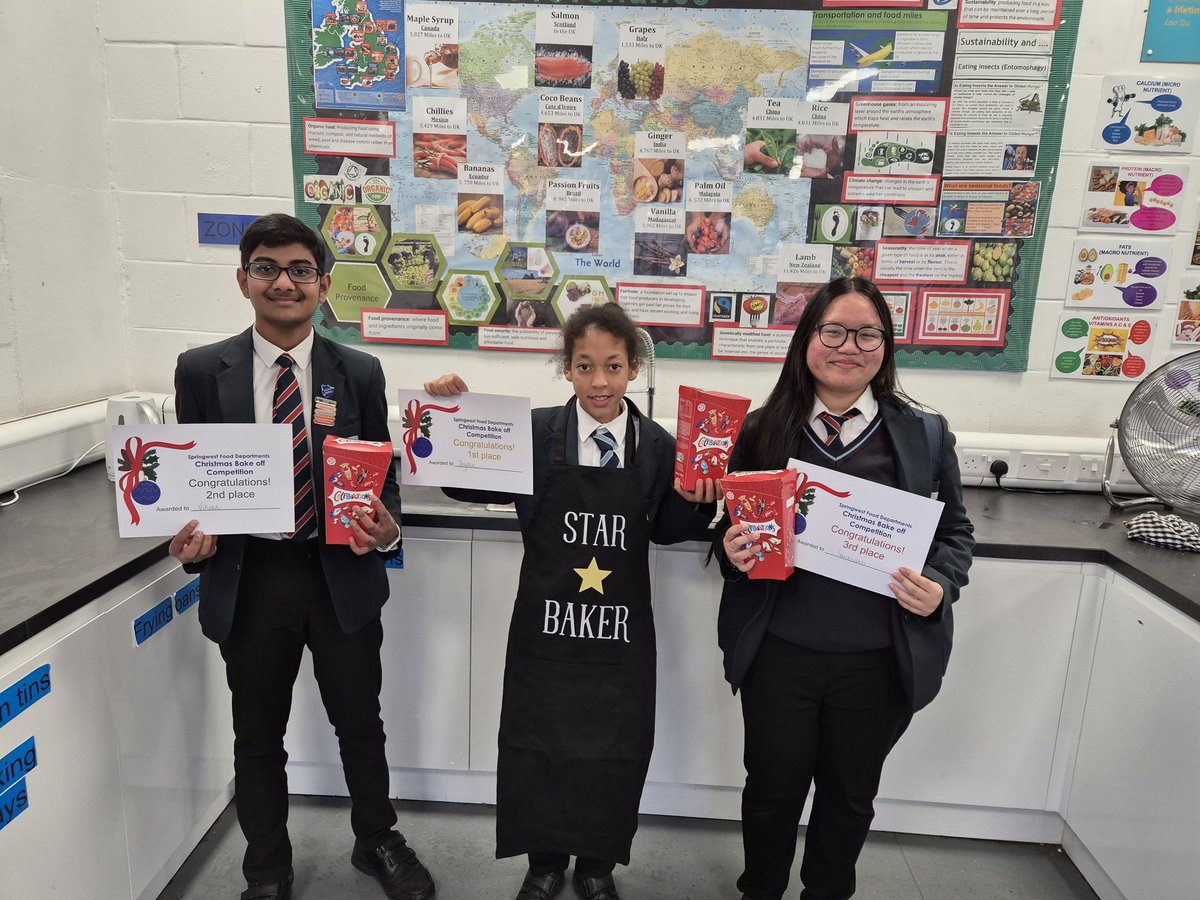 SwaFood's tweet image. Springwests Christmas Bake Off. Fabulous skills and creativity. Well done to everyone who participated and Jayden, Saishristi and Vihaan for the top prizes. @SpringwestA @SpringwestDT