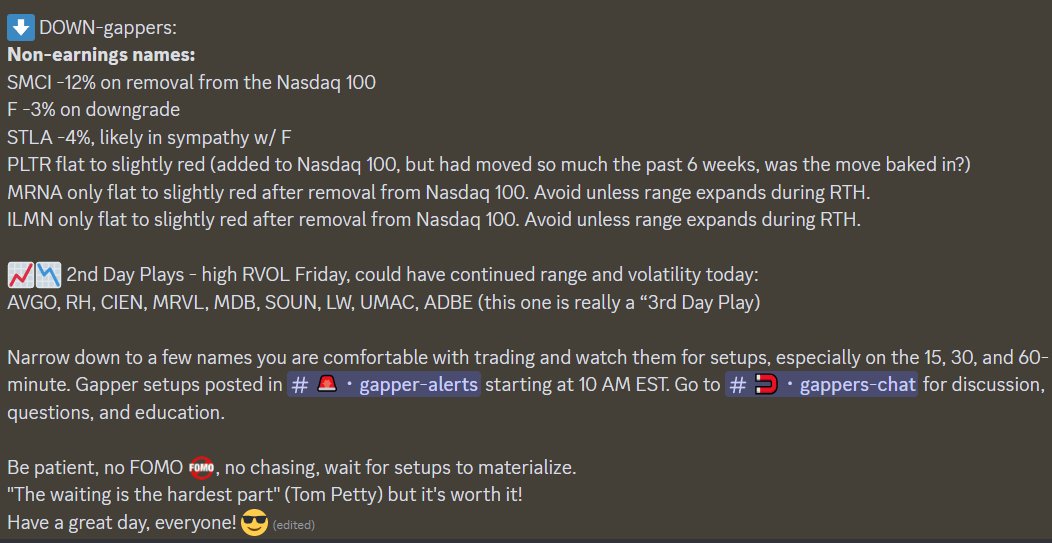 ElaineBenes99's tweet photo. Monday 12/16/24 #MindTheGap #2ndDayPlays📈📉
See screenshots below 👇
#ThanksRob #ThanksSara #TheStrat ❤️ https://t.co/BDBgC2jBkz