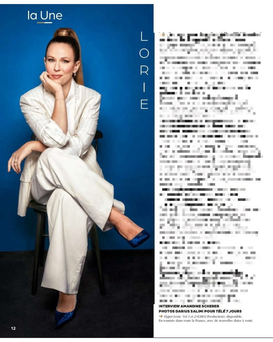 ForumLorie's tweet photo. 💙 Magnifique @LoriePester en couverture du magazine @tele7jours cette semaine ! A l’intérieur : 2 pages d’interview, des infos et des photos exclusives !
« La renaissance d’une icône » disponible en kiosque dès aujourd’hui !
#Lorie #Tele7Jours https://t.co/dVd1zcbwC1