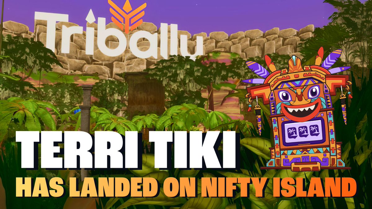 Our friend Terri recently landed on the shores of <a href="/niftyisland/"></a>, and is now available as a playable avatar for all Tiki Holders 🗿

To celebrate, we have $500 of onchain $TRIBAL to give away. Read on 🫳