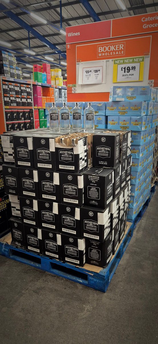 up_the_town's tweet photo. Booker @Wrexham. The only wholesale in North Wales to sell @AviationGin at £19.99 plus VAT @VancityReynolds would be proud.#aviationgin #ryanreynolds https://t.co/UCI8L5ck2m