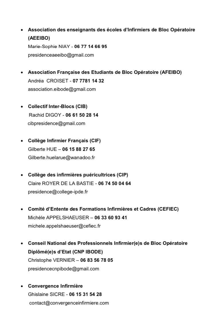 SNIA75's tweet image. Communiqué commun des organisations infirmières en soutien aux Infirmier(e)s de Bloc Opératoire Diplomé(e)s d’État #IBODE