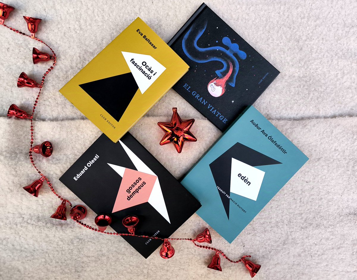 🎄📚 La panera de Club Editor 📚🎄
¿Vols rebre aquest lot amb llibres d'Eva Baltasar, Auður Ava Ólafsdóttir, Eduard Olesti i Aina Bonet? 
💥 En rifem tres!
✨ Segueix <a href="/CatorzeCat/">Catorze</a>.
✨ Posa un ♥️ i retuiteja-ho.
✨ Etiqueta a qui regalaries algun d'aquests llibres.
Sort!