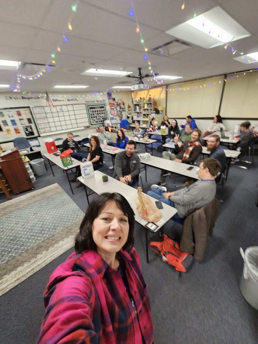 Michelle3780's tweet photo. Happy Holidays from the MNHS English Dept! @MillardNorthHS @AaronBearinger https://t.co/JqOiGUSVp3