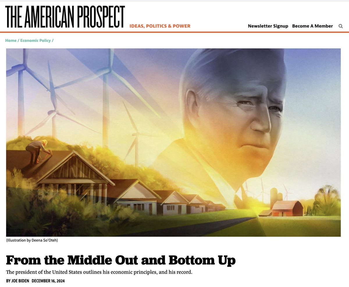 David Dayen (@ddayen) on Twitter photo Barack Obama's end-of-presidency legacy essay ran in The Economist; Biden chose <a href="/TheProspect/">The American Prospect</a>.
prospect.org/economy/2024-1… Barack Obama's end-of-presidency legacy essay ran in The Economist; Biden chose <a href="/TheProspect/">The American Prospect</a>.
prospect.org/economy/2024-1…