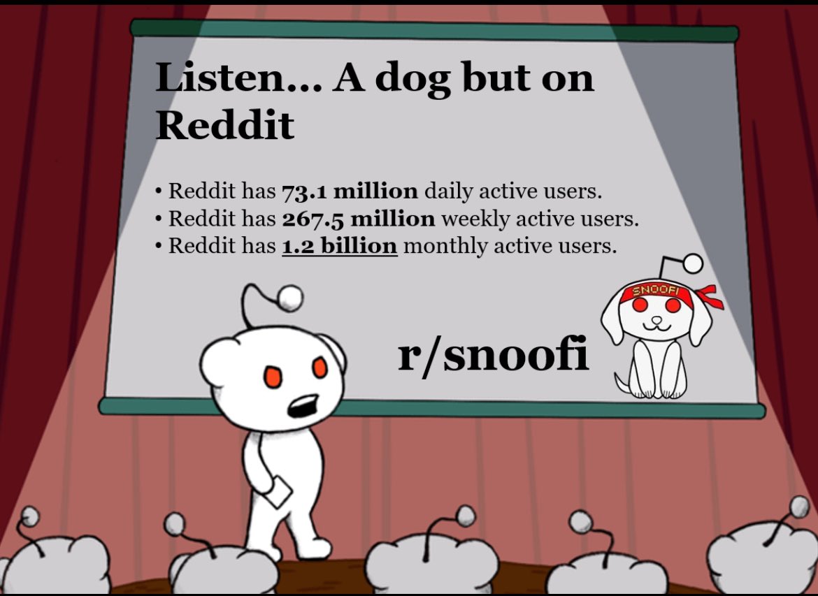 AlexandreP36792's tweet photo. @MEJ50749 @TimMasyaCN The reddit r/cult is getting bigger and bigger 🫵🐶 $Snoofi https://t.co/WnRbrUWY5h