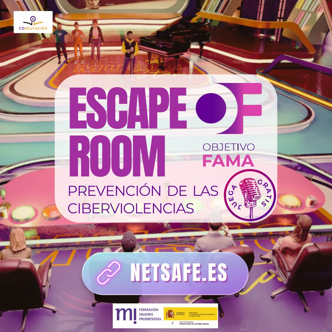 fmprogresistas's tweet photo. ¿Prevenir las #ciberviolencias?
No lo decimos nosotras... Juega al #EscapeRoom https://t.co/qwxQo9kshD 🆓
ℹ coeducacion@fmujeresprogresistas.org https://t.co/XhdR80WI6h