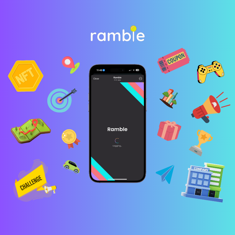 ramble_app's tweet photo. Welcome to $Ramble! 🚀 Transform your movement into rewards. Walk, run, or travel to collect Golds and unlock amazing in-game opportunities. Your steps just got a whole lot more valuable! 󰝋💰 #MoveToEarn #StepIntoTheFuture https://t.co/ukGEgaRSoY