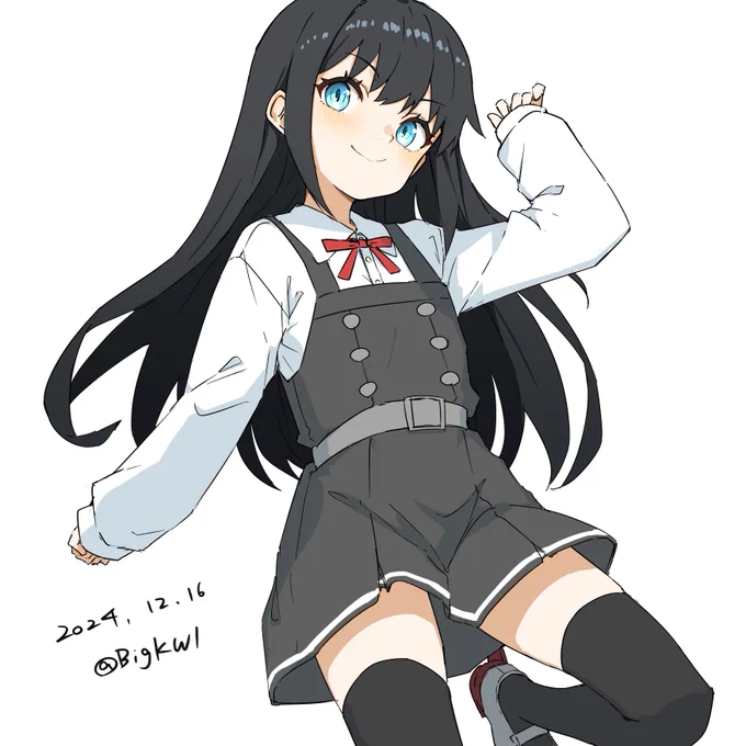 朝潮#艦これ版深夜の真剣お絵描き60分一本勝負 #艦これ版真剣お絵描き60分一本勝負_20241216 