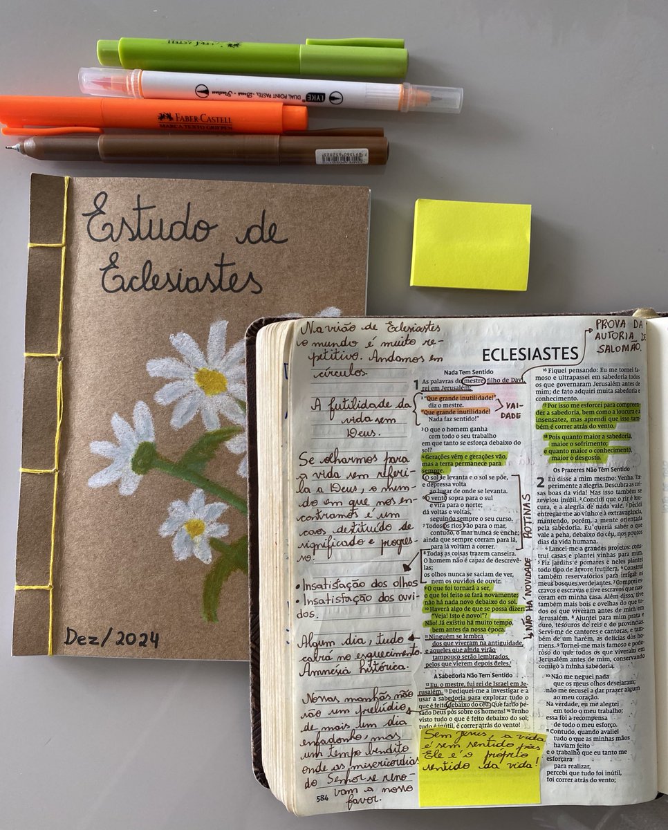 brups_machado's tweet photo. Lições em Eclesiastes 1:
- A vida sem Deus é fútil. 
- O mundo é repetitivo. 
- Um dia todos seremos esquecidos.
- Não há limites para ver e ouvir.
- Só Jesus traz sentido pra vida. 
- Entender tudo é correr atrás do vento. https://t.co/OrKZJa3qb6