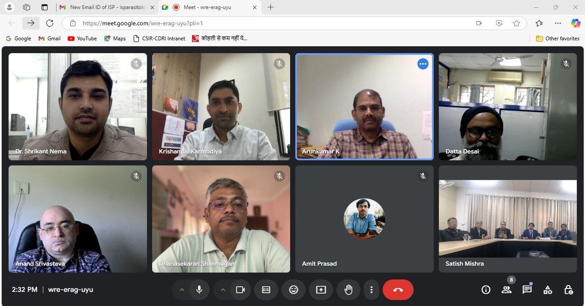 It was wonderful to conduct the first EC Meeting today as a Secretary of the ISP! Great to prioritize the commitments of the society at the regional level to initiate the Local Chapters at Hyderabad, Pune, Mandi, and Dibrugarh. Thank you, EC members, it was a great meeting.
